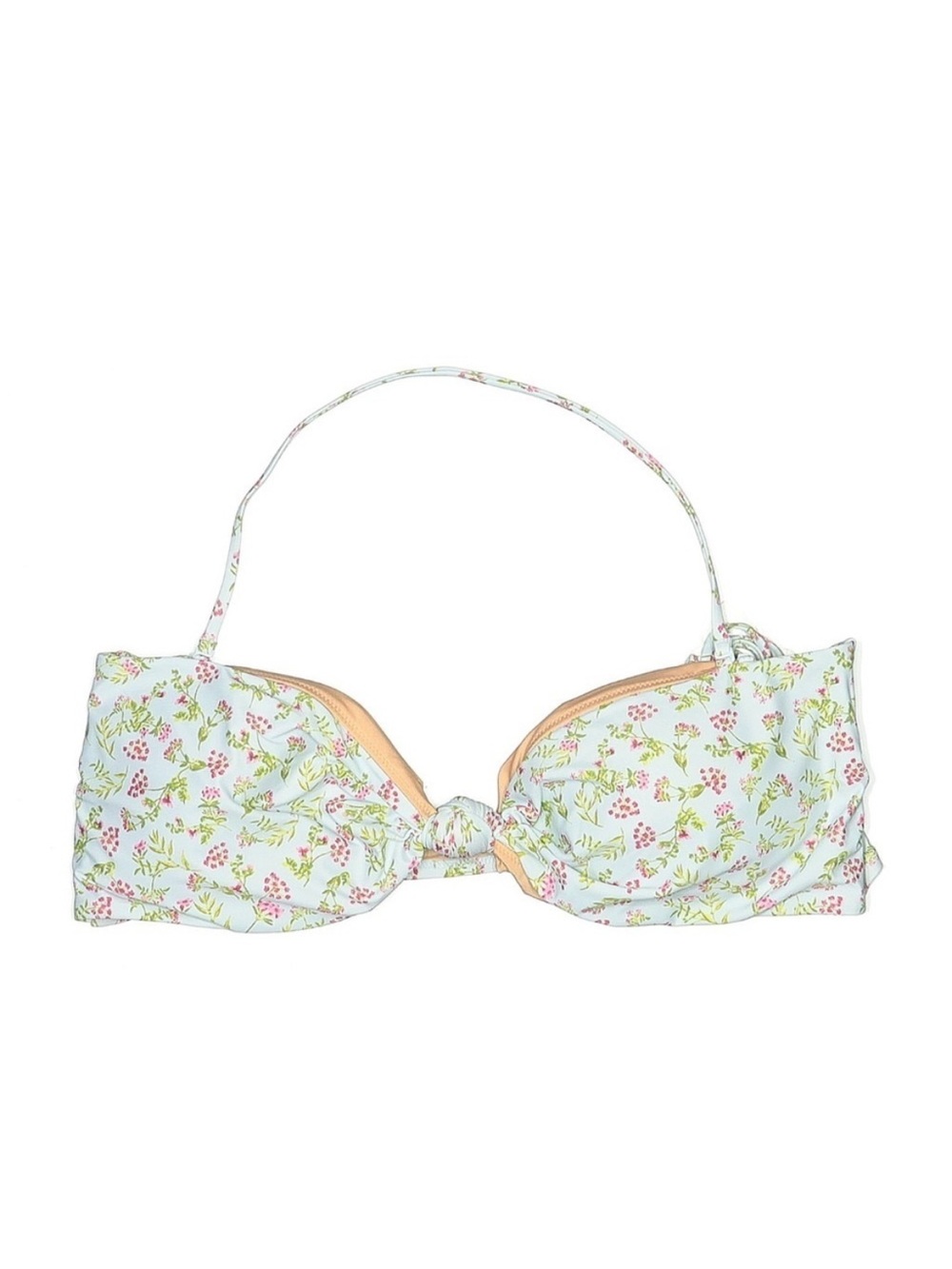 J.Crew 3X Knot Bandeau Bikini Top NWT Cloud Meadow Floral Plus Size Swim